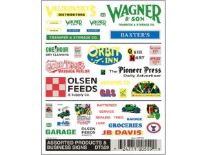 propisot reklamní cedule Woodland Scenics DT559