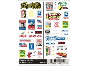 propisot reklamní cedule 1960 Woodland Scenics DT561