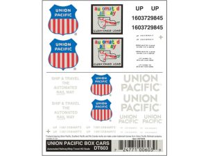 propisot na nákladní vozy Union Pacific Woodland Scenics DT603