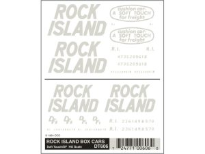 propisot na nákladní vozy Rock Island Woodland Scenics DT606