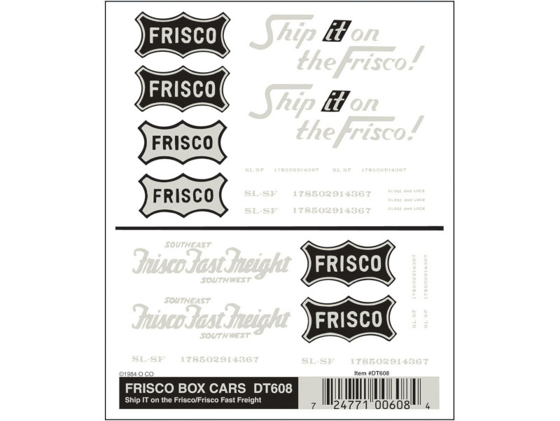 propisot na nákladní vozy Frisco Woodland Scenics DT608