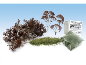 listnaté stromy světle zelené stavebnice Woodland Scenics F1660