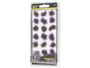 chomáčky trávy s fialovými květy Woodland Scenics FS772