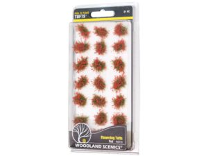 chomáčky trávy s červenými květy Woodland Scenics FS773