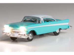 osobní vůz tyrkysový svítící Woodland Scenics JP5620