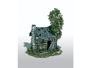 Mini-Scene opuštěná dřevěná chata Woodland Scenics M101