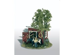 Mini-Scene sedlání koně Woodland Scenics M106