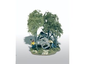 Mini-Scene rošťáctví s kadibudkou Woodland Scenics M108