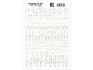 propisot písmena Roman R.R. bílá Woodland Scenics MG702