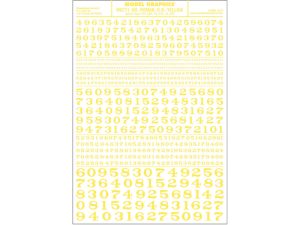 propisot číslice Roman R.R. žluté Woodland Scenics MG711