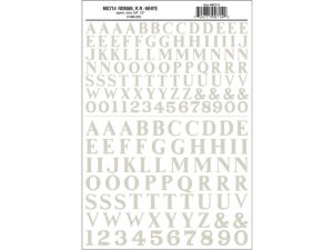 propisot písmena Roman R.R. bílá Woodland Scenics MG714