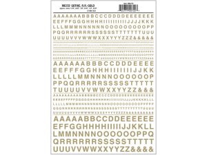 propisot písmena Gothic R.R. zlatá Woodland Scenics MG722