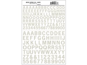 propisot písmena Gothic R.R. bílá Woodland Scenics MG733