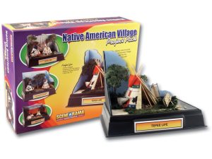 minidiorama indiánská vesnice Woodland Scenics SP4280
