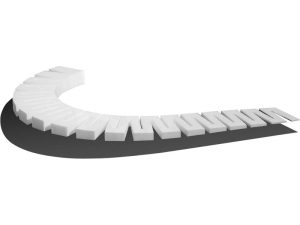 pěnové kolejové podloží stoupání 2% Woodland Scenics ST1412