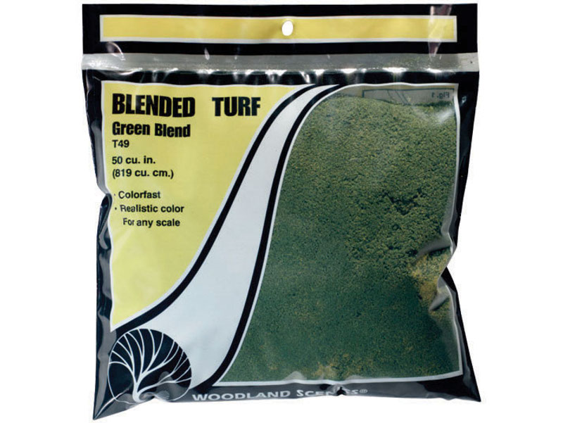 posyp jemný zelená směs Woodland Scenics T49