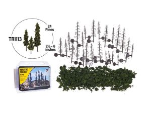 jehličnaté stromy 24 ks Woodland Scenics TR1113