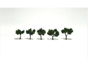 listnaté stromy malé středně zelené 5 ks Woodland Scenics TR1502