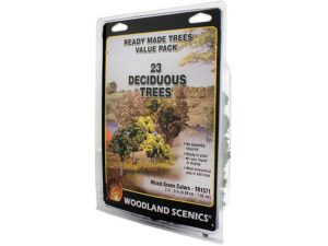 listnaté stromy zelené mix 23 ks Woodland Scenics TR1571