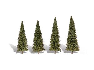 jehličnaté stromy střední 4 ks Woodland Scenics TR3568